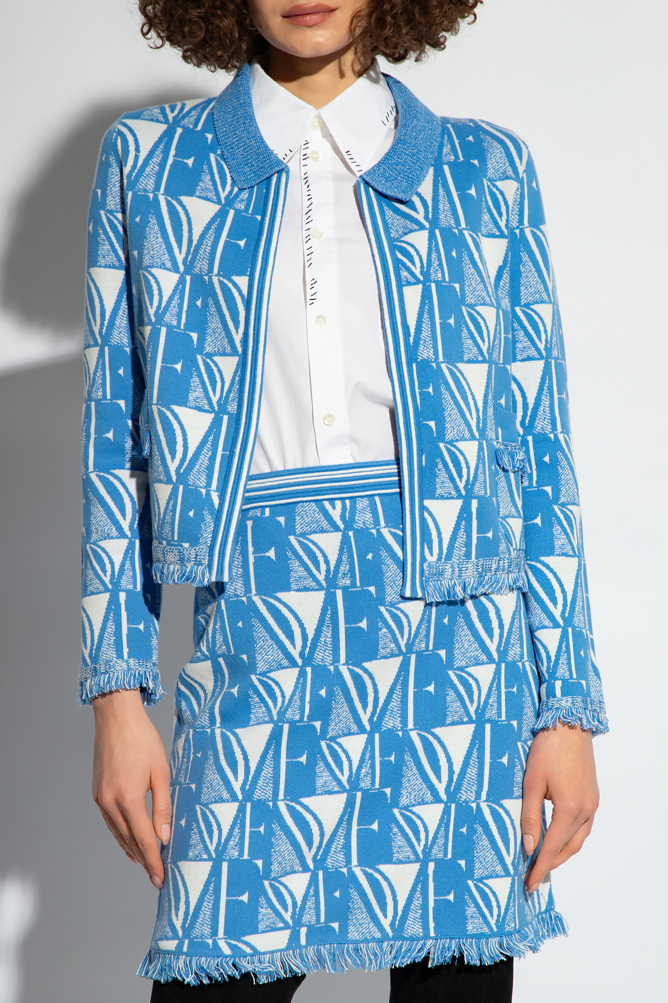Diane Von Furstenberg 'Morgaine' patterned cardigan